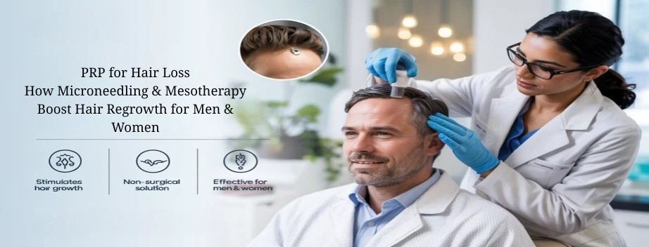 PRP for Hair Loss: How Microneedling & Mesotherapy Boost Hair Regrowth for Men & Women