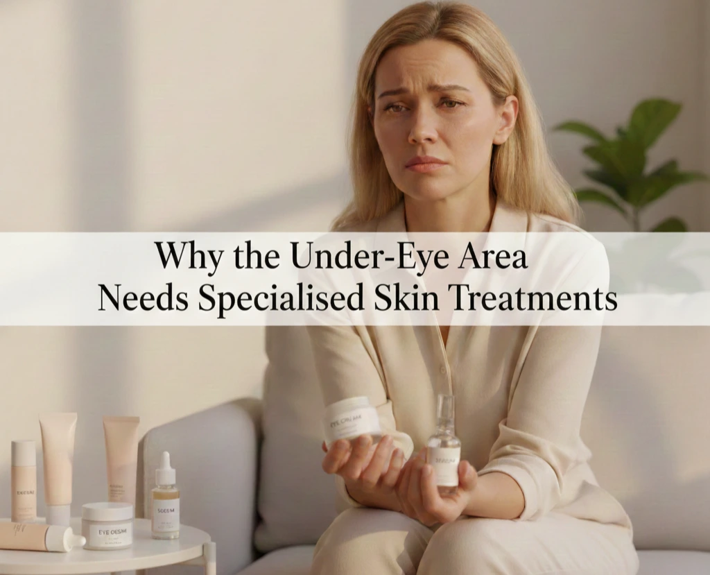 Learn why the under-eye area needs specialised skin treatments and how under-eye boosters can improve dark circles and puffiness at Cosmeticstar.