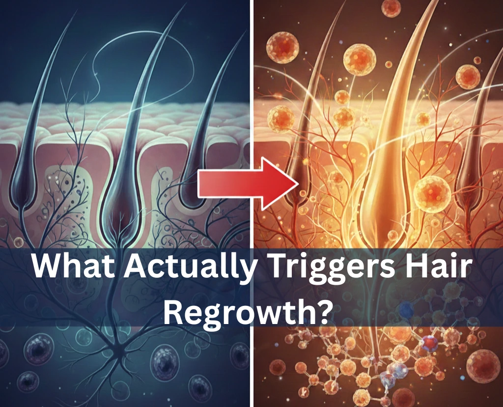 Discover what actually triggers hair regrowth and explore non-surgical hair regrowth treatments and hair thinning solutions in Leeds at Cosmeticstar.