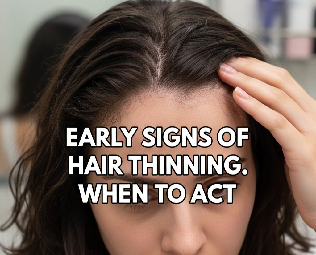 Learn the early signs of hair thinning and discover non-surgical hair thinning solutions and hair regrowth treatments in Leeds at Cosmeticstar.