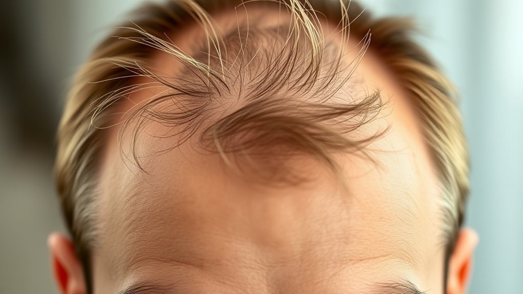 early signs of thinning hair