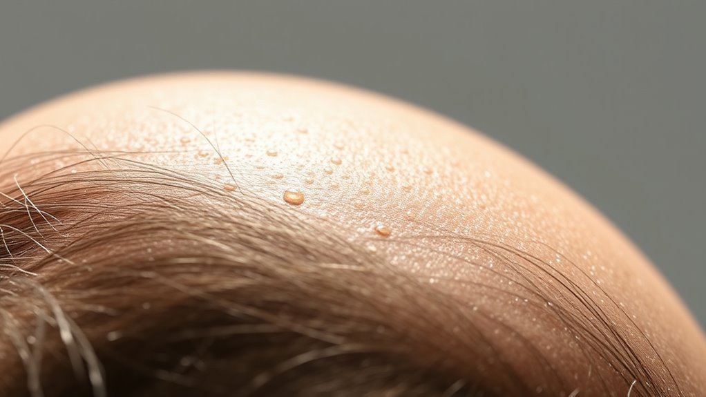 stress linked scalp changes and hair loss