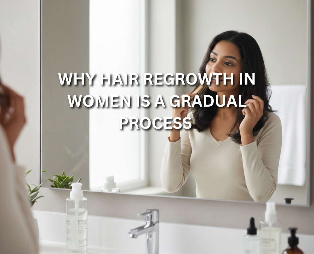 Learn why hair regrowth in women takes time and explore non-surgical hair regrowth treatments and solutions in Leeds at Cosmeticstar.