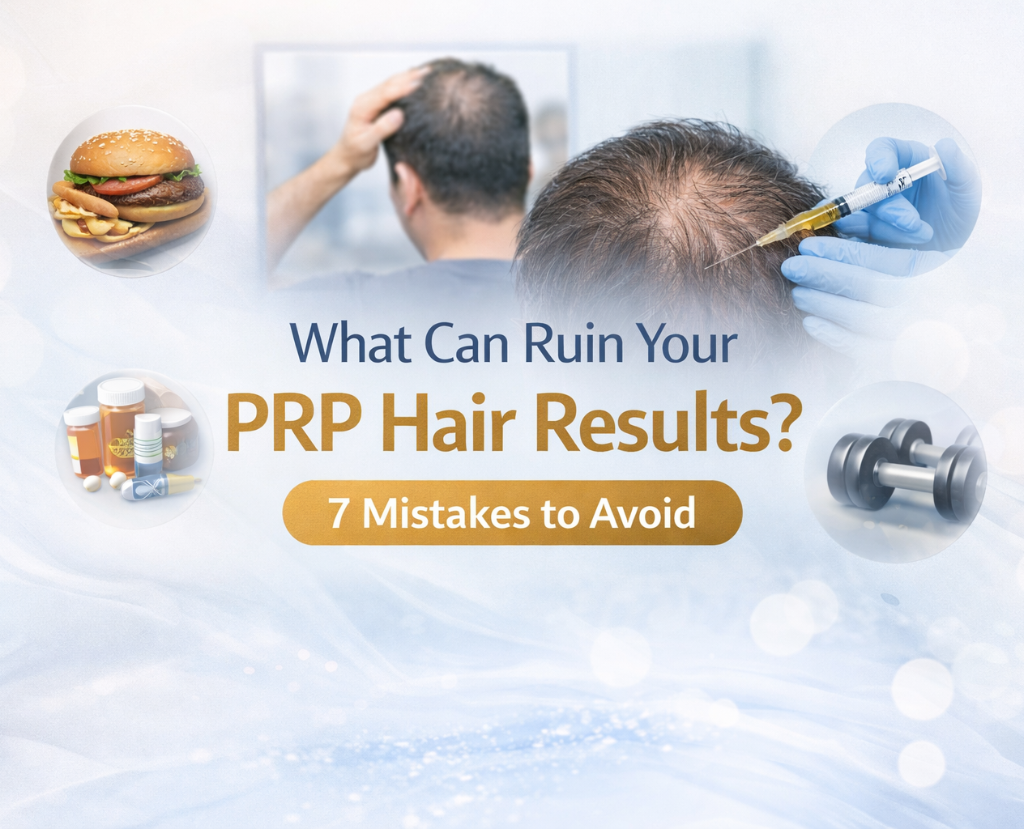 Learn the 7 common mistakes that can ruin PRP hair results and how to improve hair growth. Expert advice for women experiencing hair loss and thinning hair.