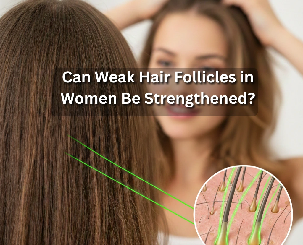 Learn whether weak hair follicles in women can be strengthened and explore non-surgical hair regrowth treatments in Leeds at Cosmeticstar.