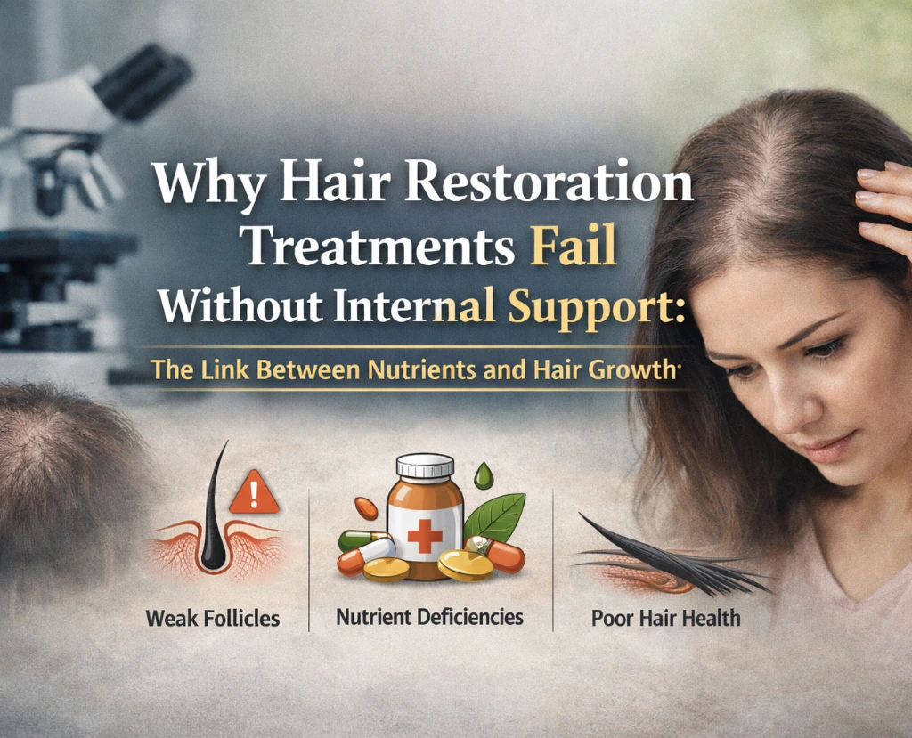 Why Hair Restoration Treatments Fail Without Internal Support