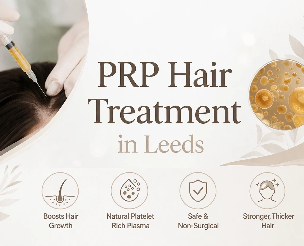 Learn how PRP hair treatment works, its benefits, procedure, and results. A non-surgical solution for hair loss and thinning hair in Leeds.