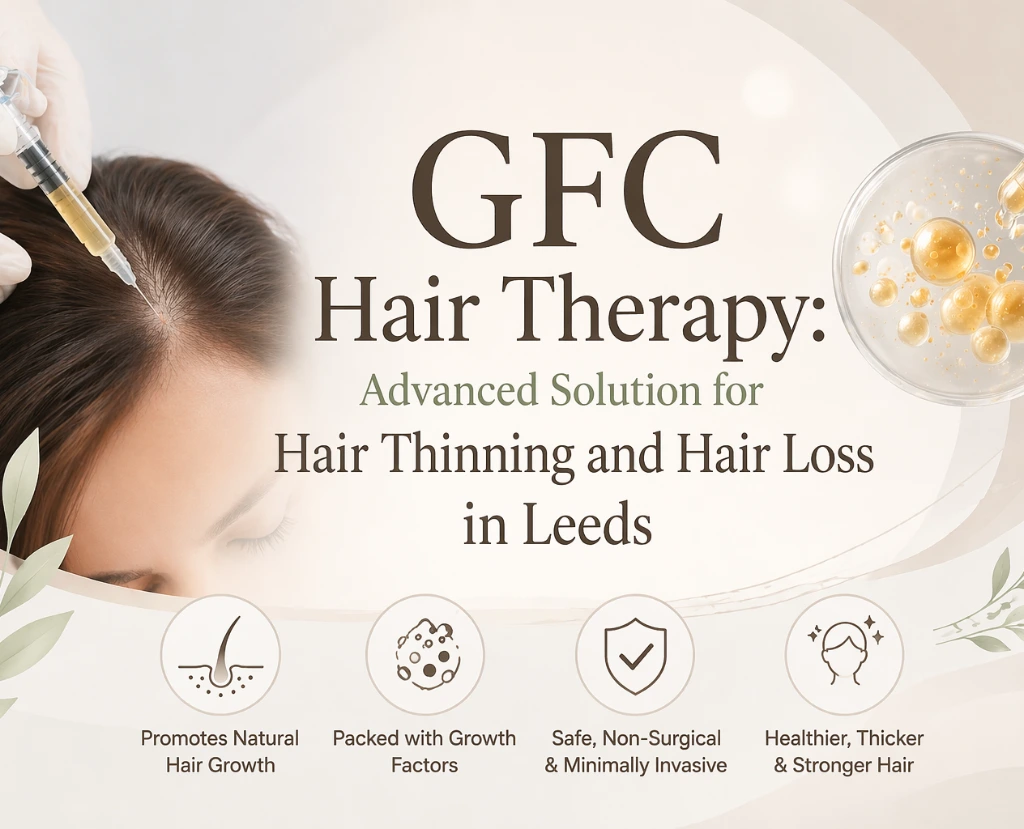 Discover GFC Hair Therapy for hair thinning and hair loss. A non-surgical solution to improve hair growth and scalp health in Leeds.