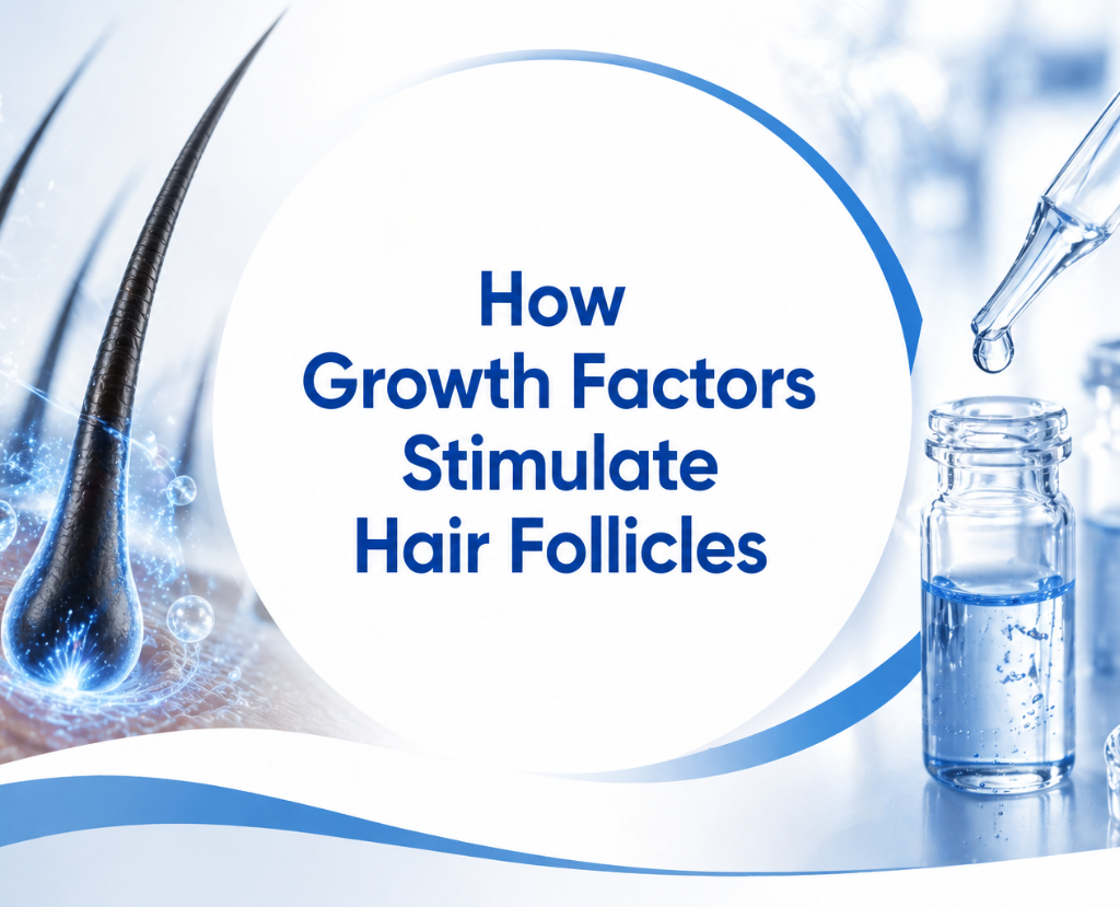 Discover the science of how growth factors used in PRP and GFC therapy stimulate hair follicles. Expert hair restoration treatments at Cosmeticstar in Leeds.