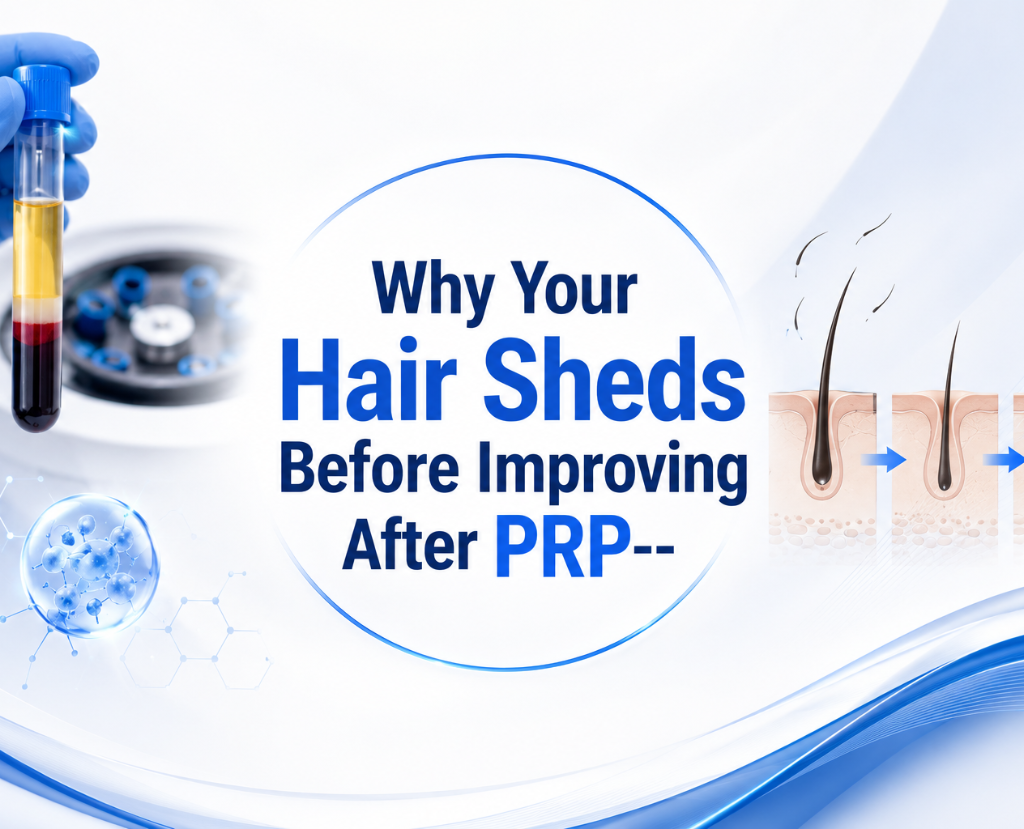 Noticing more shedding after PRP treatment? This is often a positive sign. Cosmeticstar in Leeds explains the science behind initial shedding after PRP.