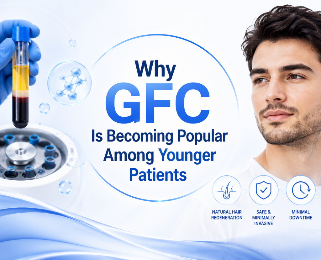 GFC hair therapy is rapidly gaining popularity among younger patients in Leeds. Cosmeticstar explains why and who it is best suited for.