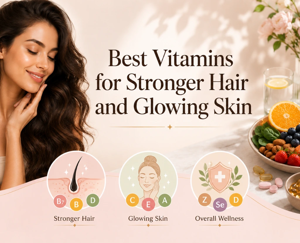 Best Vitamins for Stronger Hair and Glowing Skin