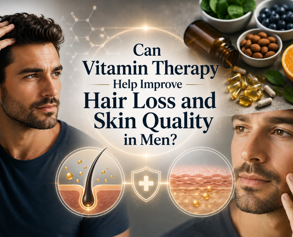 Can Vitamin Therapy Help Men's Hair Loss and Skin Quality? | Leeds