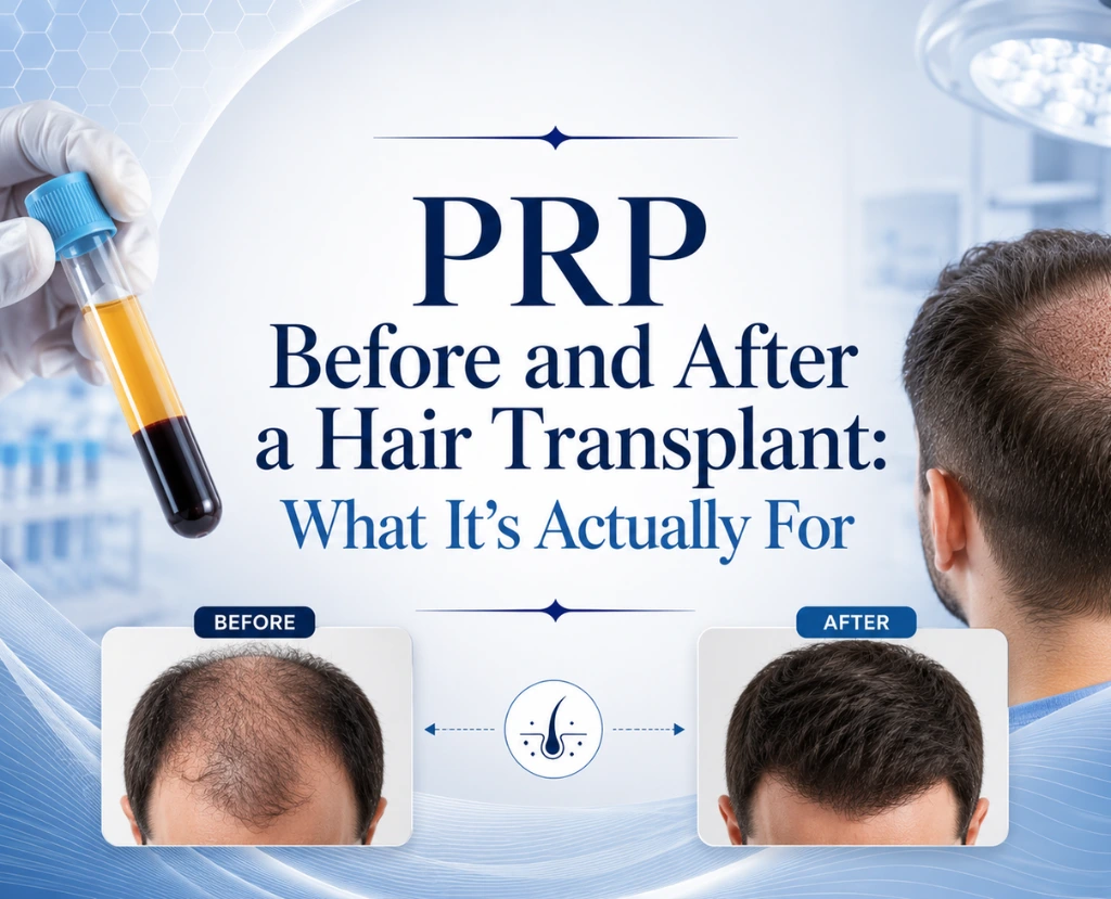 PRP Before and After a Hair Transplant: What It's Actually For