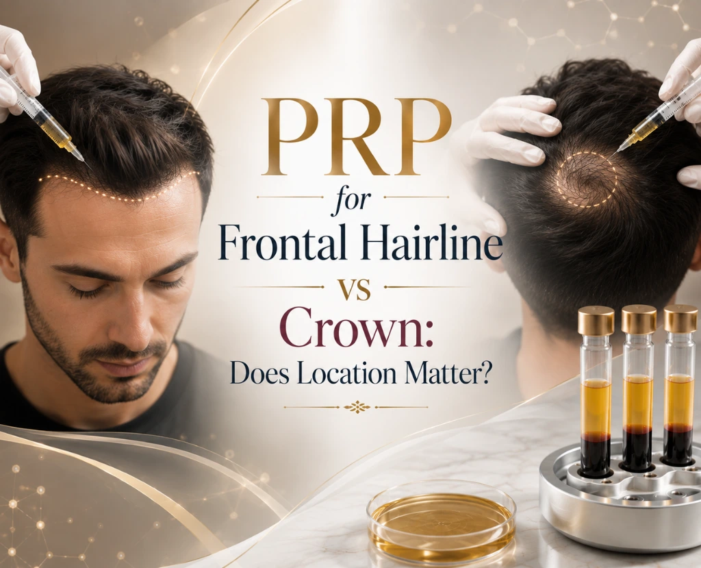 PRP for Frontal Hairline vs Crown