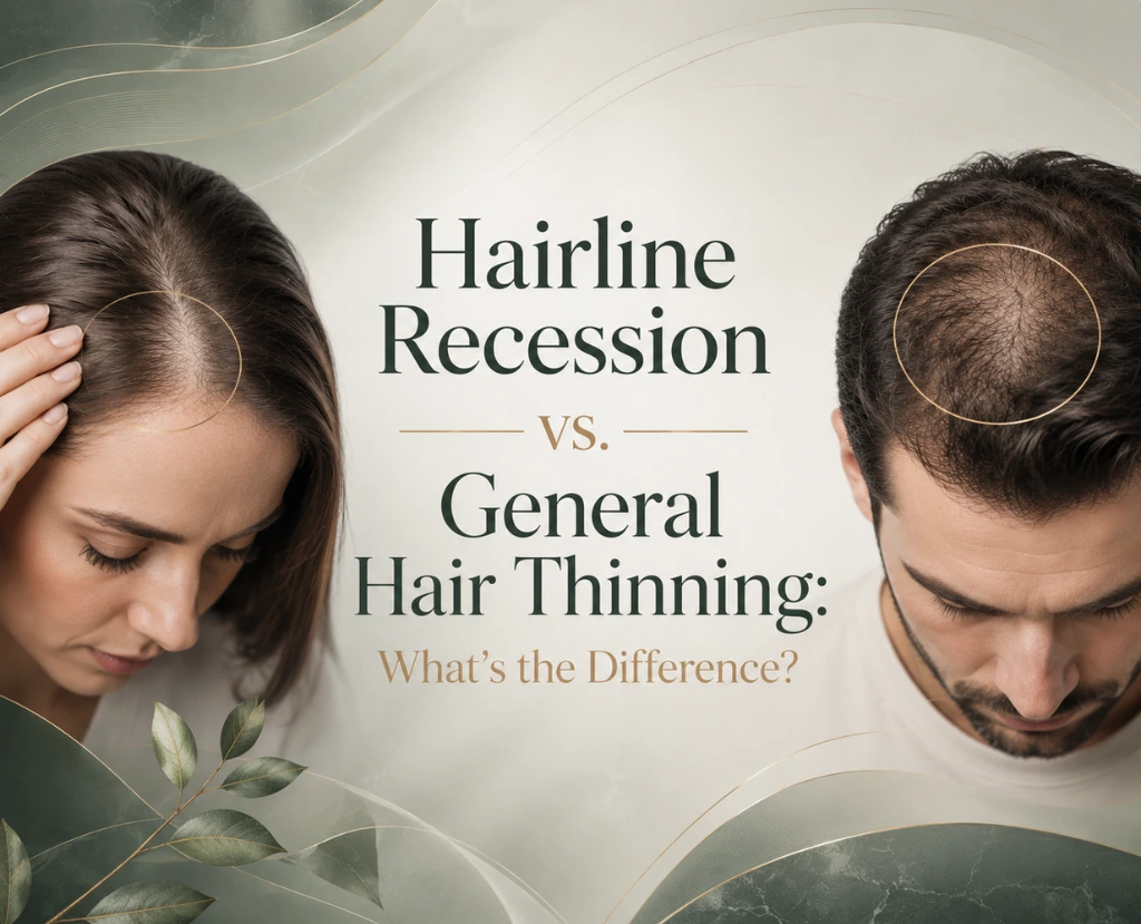 Hairline Recession vs General Hair Thinning